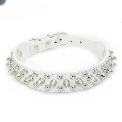 Spiked Leather Dog Collar