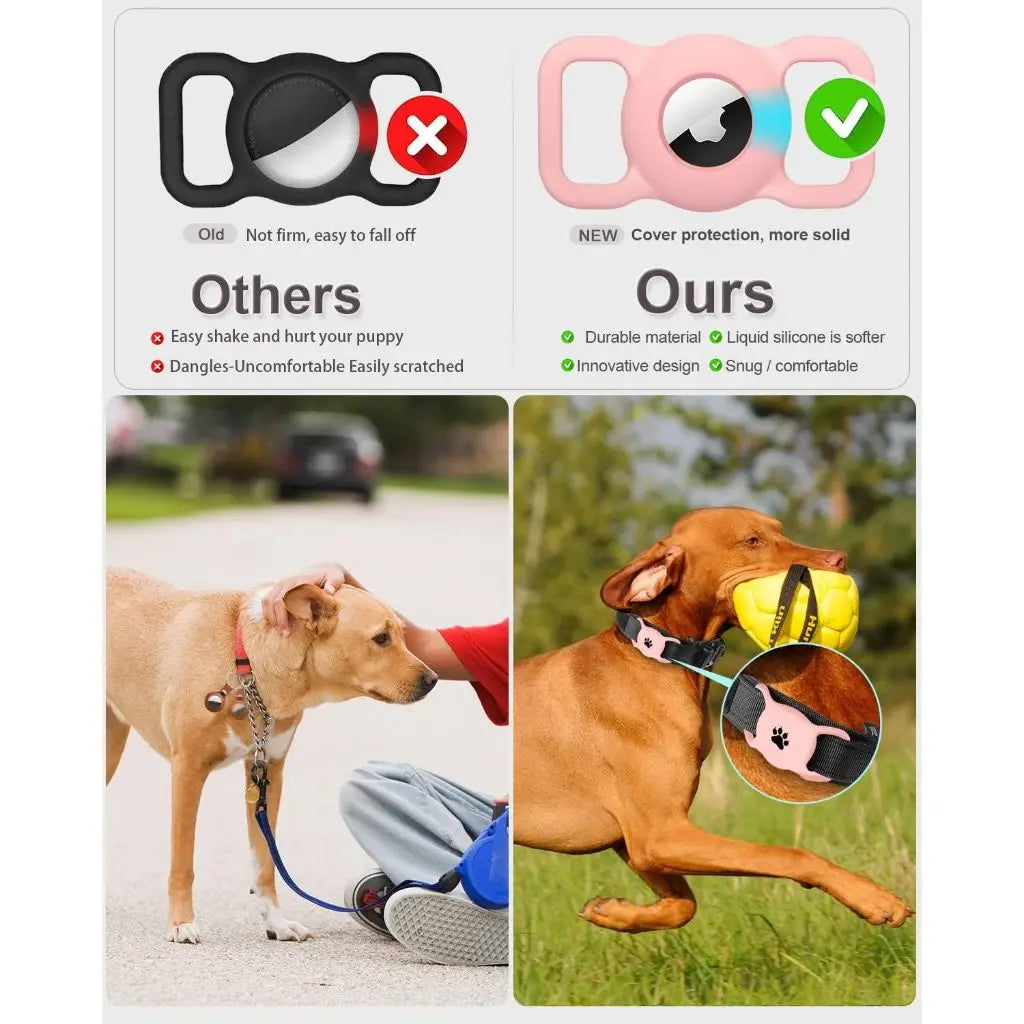 Silicone AirTag Collar Holder