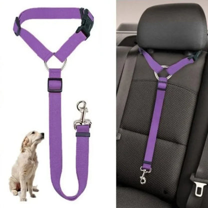 2-in-1 Dog Car Seat Belt & Leash