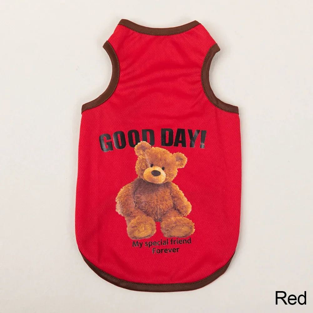 Bear-Print Dog & Cat Tee