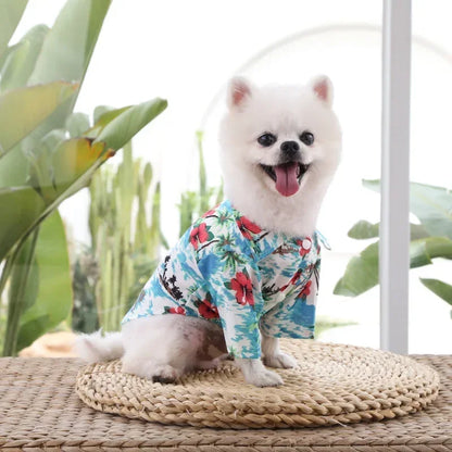 Hawaiian Dog Beach Shirt