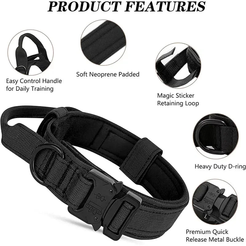 Tactical Dog Collar with Control Handle