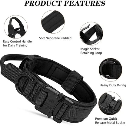Tactical Dog Collar with Control Handle