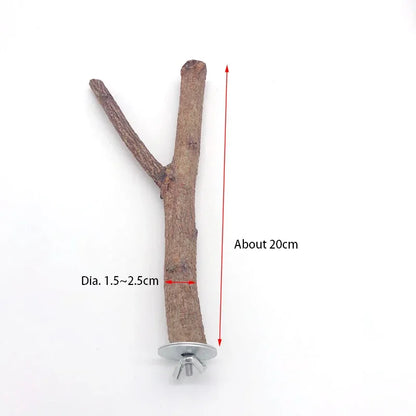 Natural Wood Branch Bird Perch