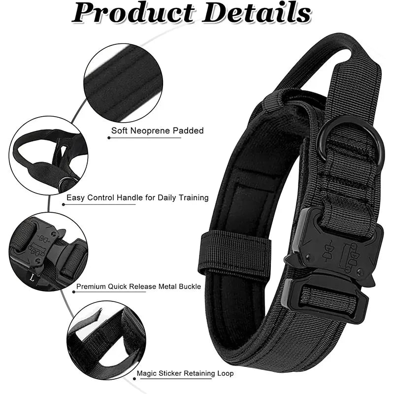 Tactical Dog Collar with Control Handle