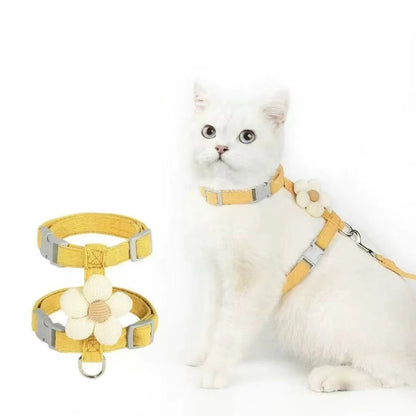 Adjustable Breathable Dog & Cat Harness Set