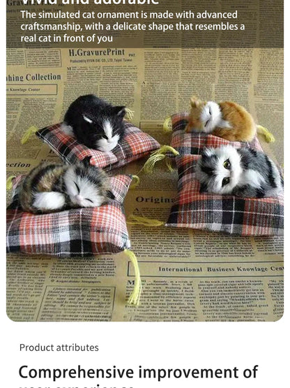 Plush Simulation Cat Cushion