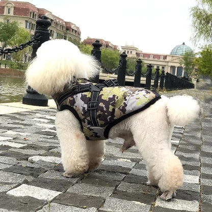 Winter Dog Jacket with Built-In Harness