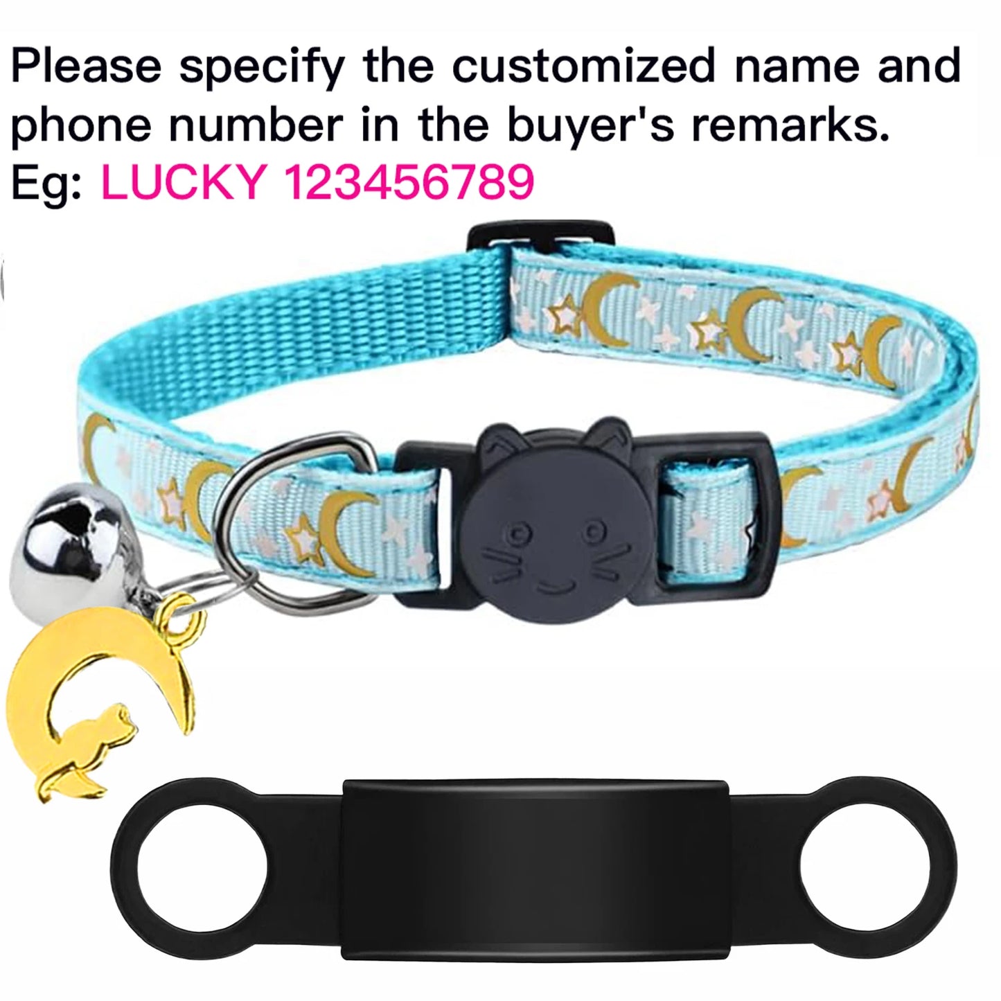 Personalised Glow Cat Collar with ID