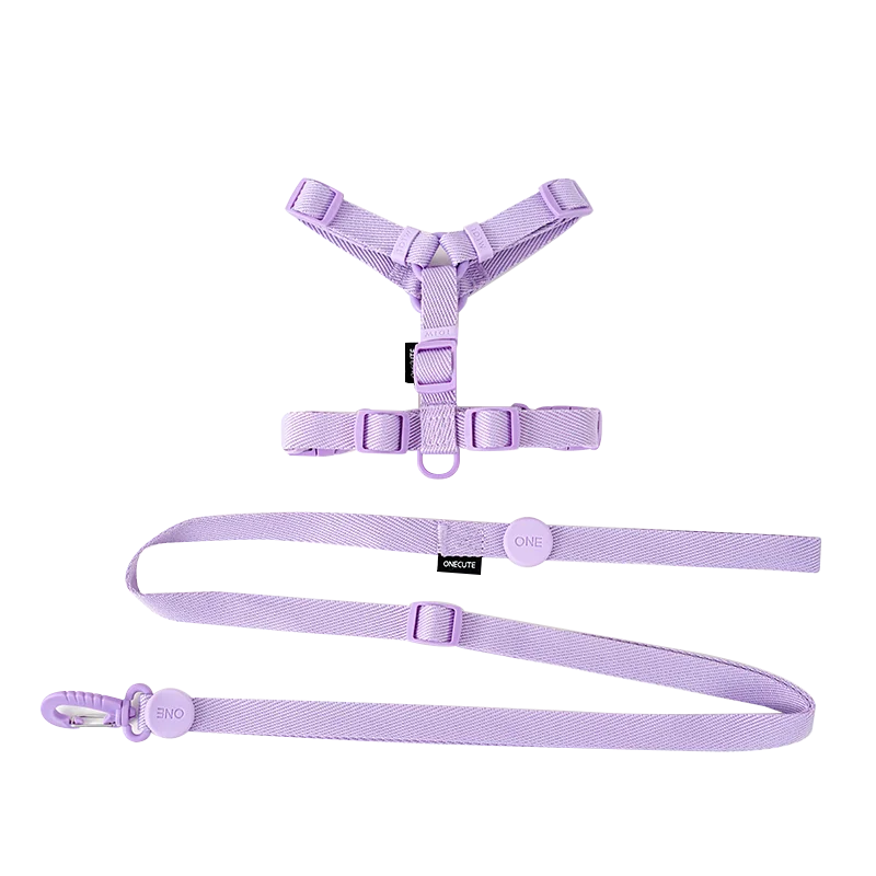Macaron Dog Harness, Collar & Leash Set