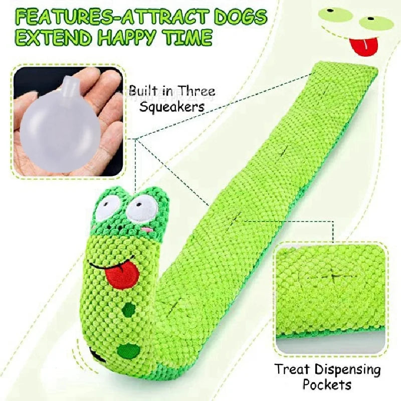 Snail Puzzle Squeaky Dog Toy