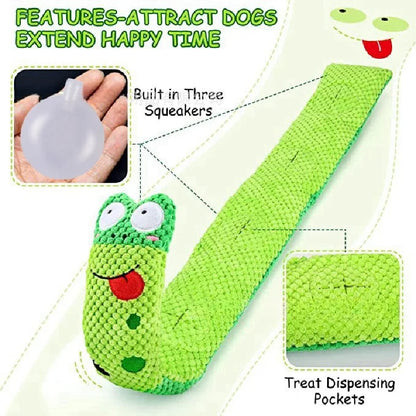 Snail Puzzle Squeaky Dog Toy