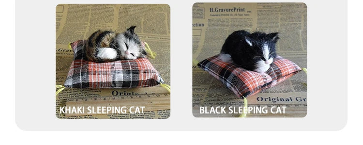 Plush Simulation Cat Cushion