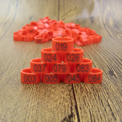 Bird Leg Bands (100pc, 8mm)