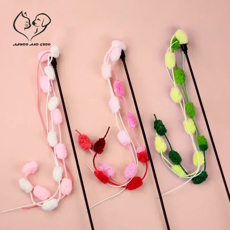 Tassel & Bell Cat Teaser Wand