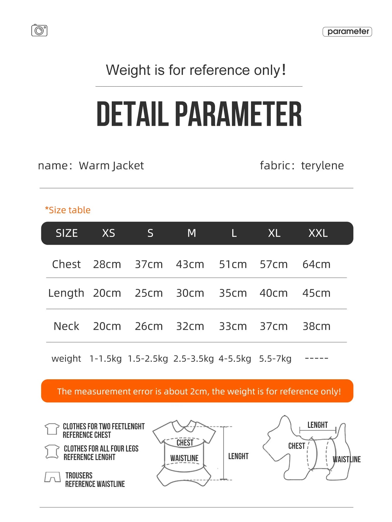 3-Layer Thick Winter Dog Coat