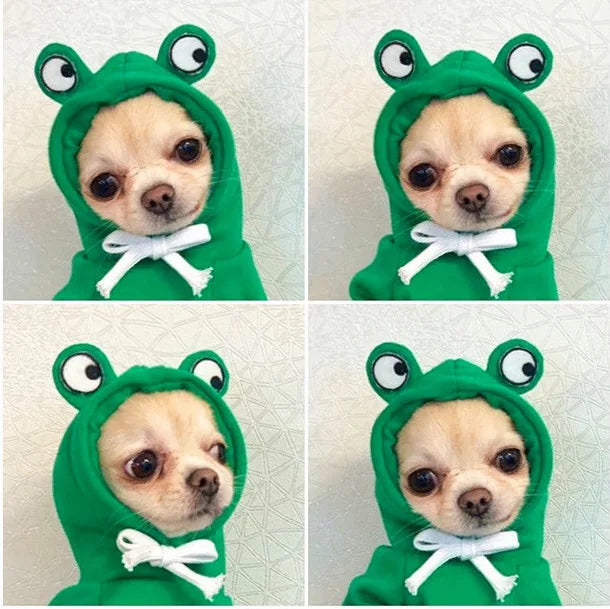 Cute Dog Hoodie Pet Fruit Clothes Funny Cat Coats with Hat Halloween Cosplay Costume Dogs Hooded Sweatshirt for Puppies