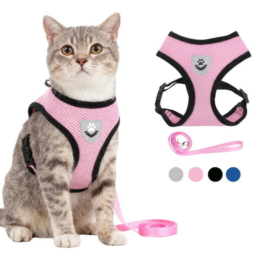 Reflective Cat Harness & Leash Set