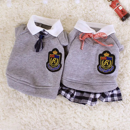 Matching Couple Pet Outfit (Shirt & Dress)