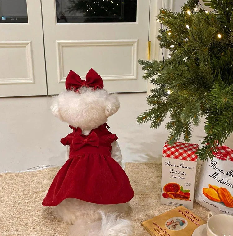 Christmas Princess Dog Dress