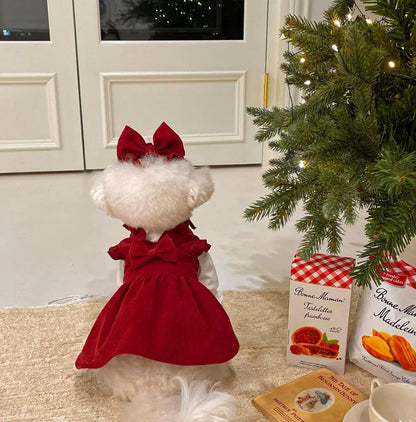 Christmas Princess Dog Dress
