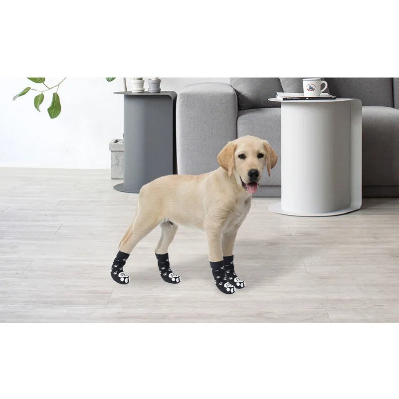 Anti-Slip Dog Socks with Straps (Set of 4)