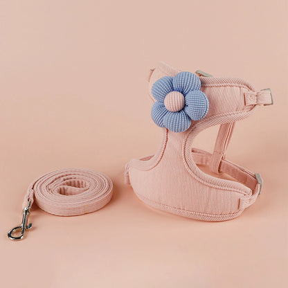 Adjustable Breathable Dog & Cat Harness Set