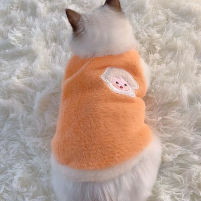 Faux Fur Plush Pet Vest