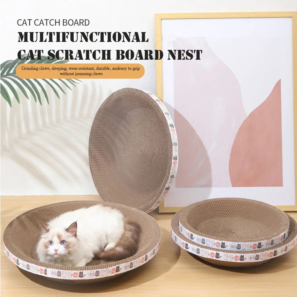 Bowl-Shaped Cardboard Cat Scratcher