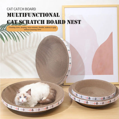Bowl-Shaped Cardboard Cat Scratcher