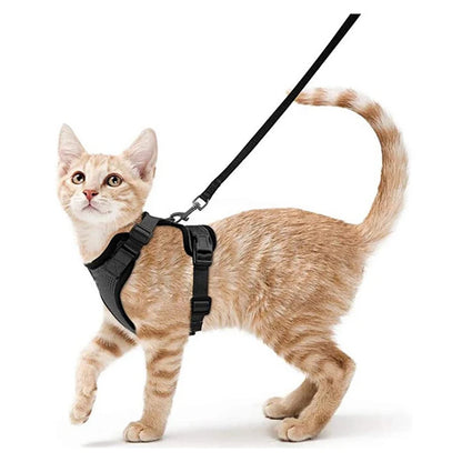 Soft Escape-Proof Cat Harness & Leash