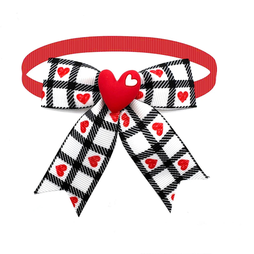 Valentine's Day Dog Bow Ties (Bulk Pack)