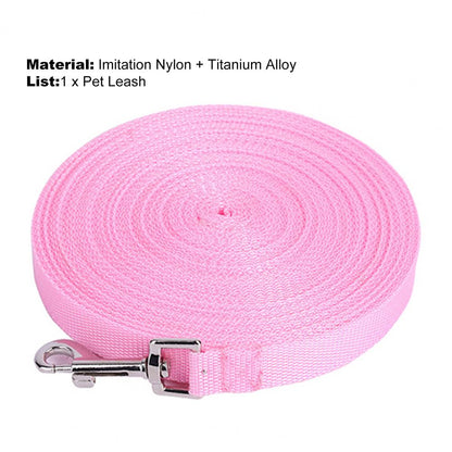 Nylon Dog Training Leashes Pet Supplies Walking Harness Collar Leader Rope For Dogs Cat 3M 6M 10M 15M 20M