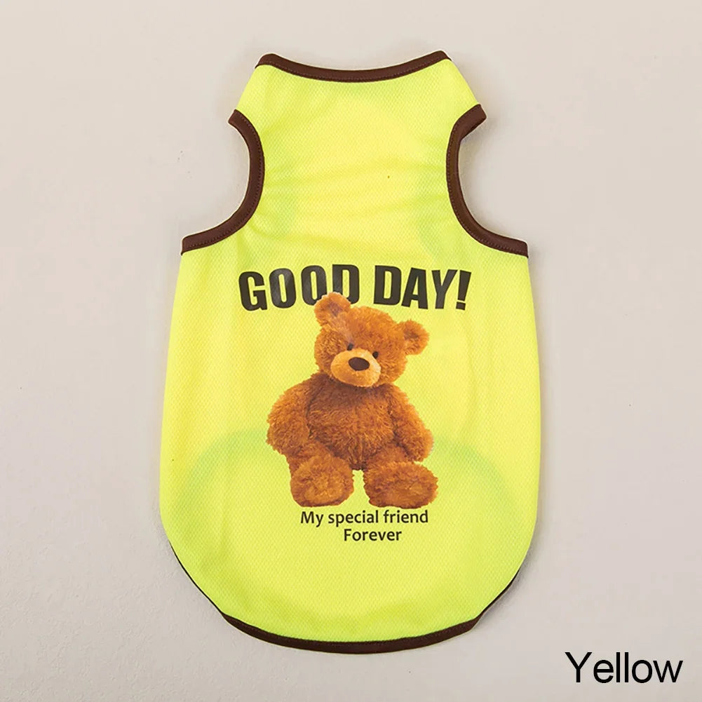 Bear-Print Dog & Cat Tee