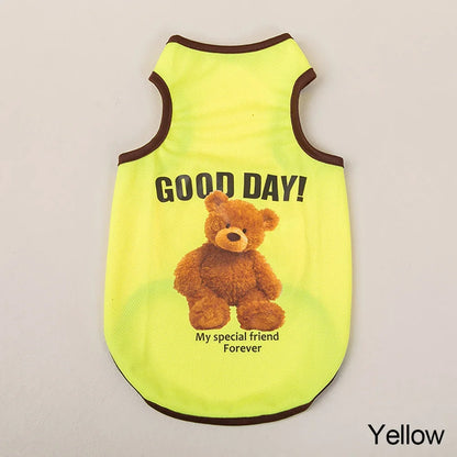 Bear-Print Dog & Cat Tee