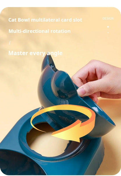 3-in-1 Tilted Pet Food & Water Set