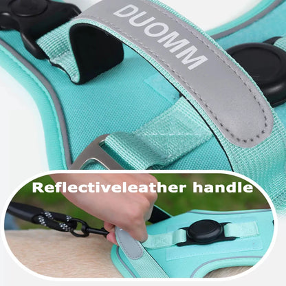 Dog Harness & Leash Set with AirTag Holder