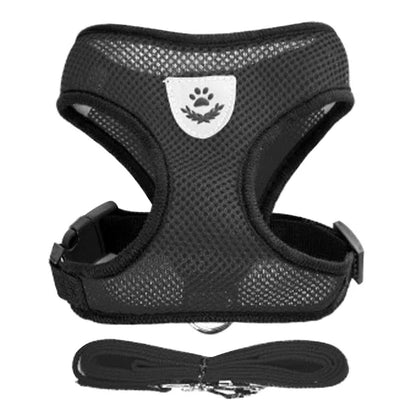 Mesh Cat & Dog Vest Harness Set