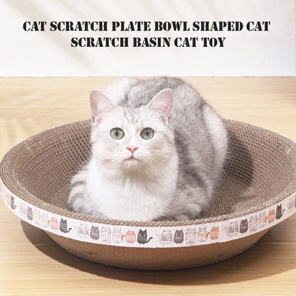 Bowl-Shaped Cardboard Cat Scratcher