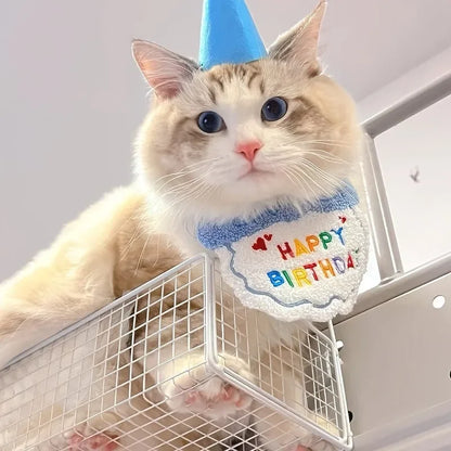 Dog Birthday Hat & Bandana Set