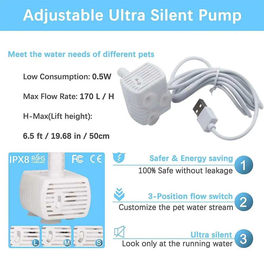 Cat Fountain Replacement Pump