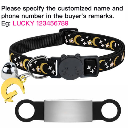 Personalised Glow Cat Collar with ID