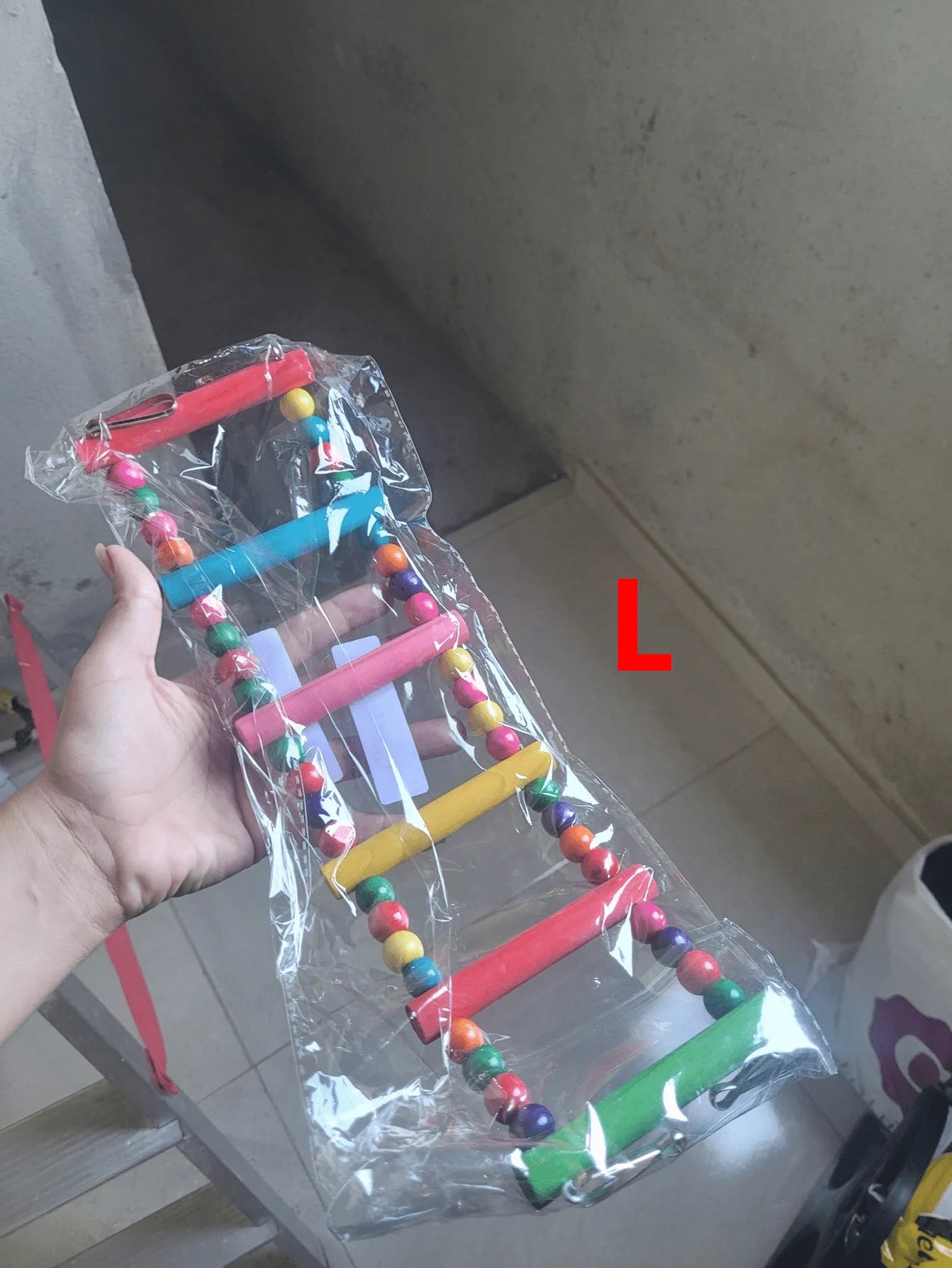 Wooden Bird Ladder & Swing