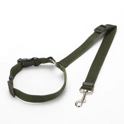 2-in-1 Dog Car Seat Belt & Leash
