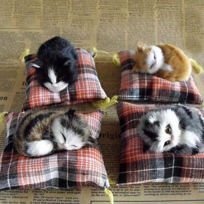 Plush Simulation Cat Cushion