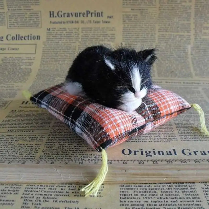 Plush Simulation Cat Cushion