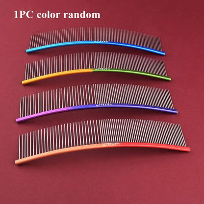 Curved Stainless Steel Pet Comb