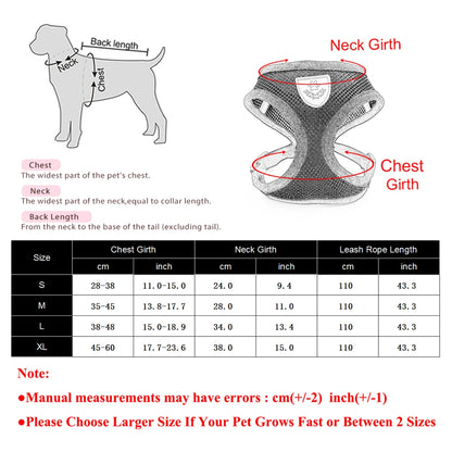 Reflective Cat Harness & Leash Set