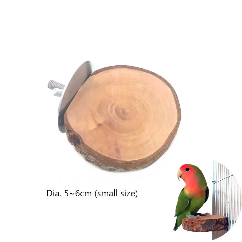 Natural Wood Branch Bird Perch