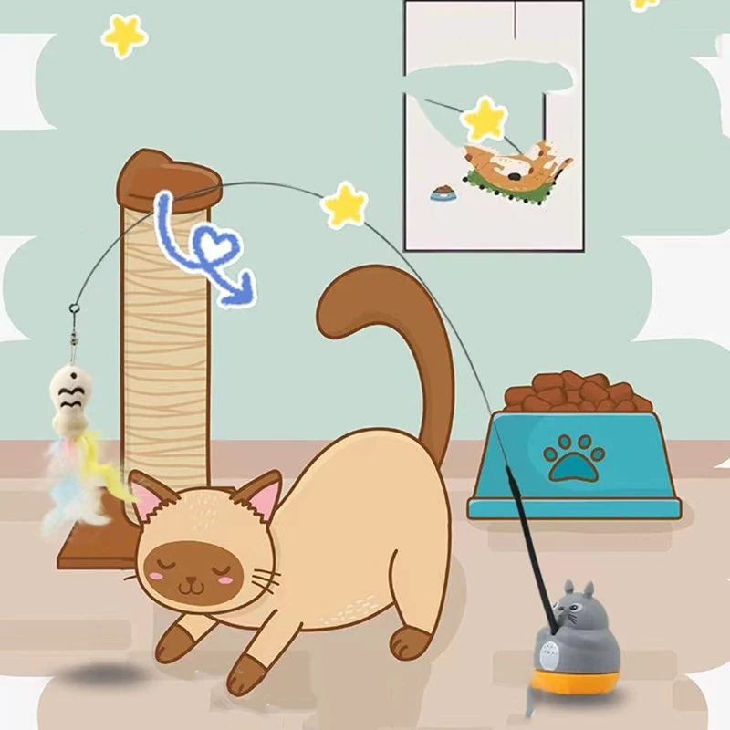 Feather Cat Teaser Wand